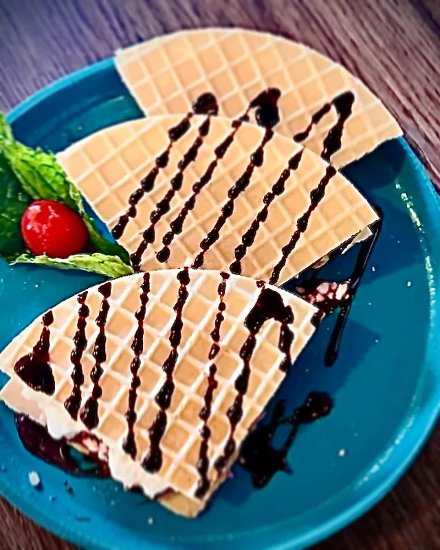 Postre de la casa en Santana